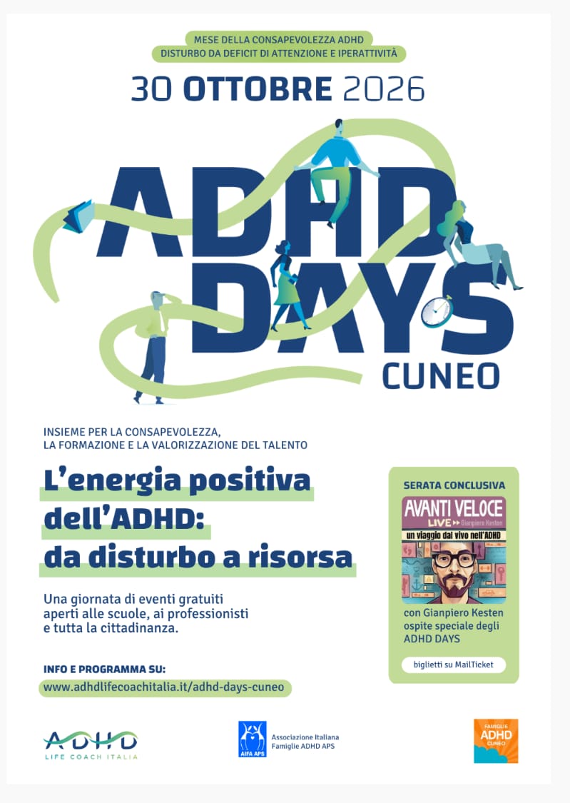 Locandina ADHD Days Cuneo, 30 ottobre 2026